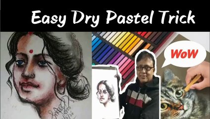 Basics of Dry pastel painting|| easy trick of Dry pastel painting||PP BANGLA