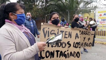 Nueva protesta pacífica en Santiago pide alimentos durante la cuarentena