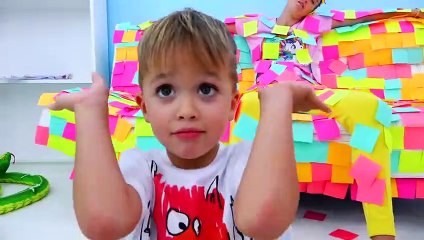 Vlad and Niki colored car for mommy .Are We There Yet- Song for Kids with Vlad and Nikita Family .