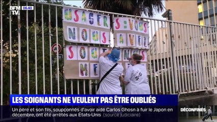 Les soignants ne veulent pas qu'on les oublie