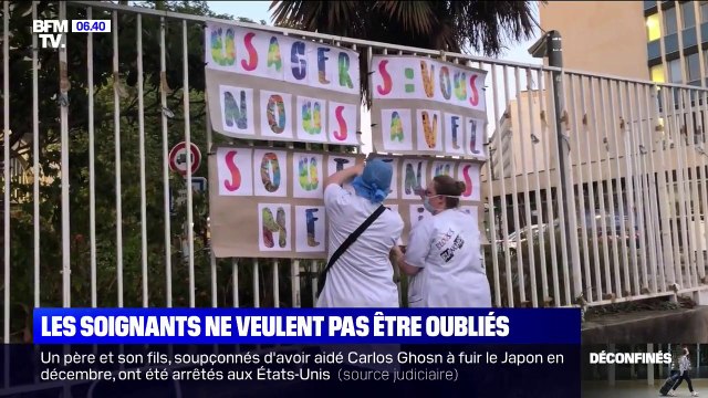 Les soignants ne veulent pas qu'on les oublie