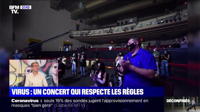 Aux États-Unis, les images du premier concert qui respecte la distanciation