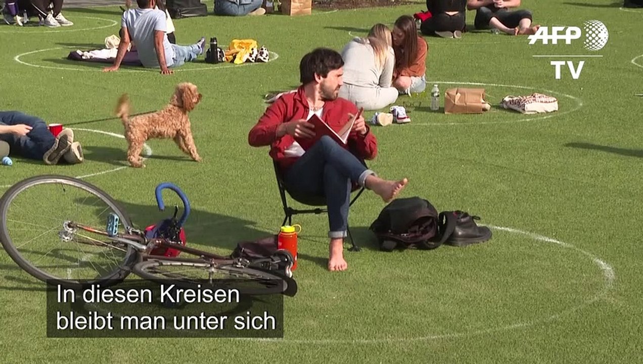 Corona-Pandemie zieht in Brooklyn Kreise - im wahrsten Sinne