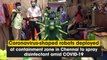 Coronavirus-shaped robots deployed at containment zone in Chennai to spray disinfectant amid COVID-19