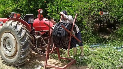Ödemişli çiftçiler damlama sulamaya yöneliyor