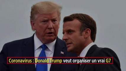 Coronavirus : Donald Trump veut organiser un vrai G7