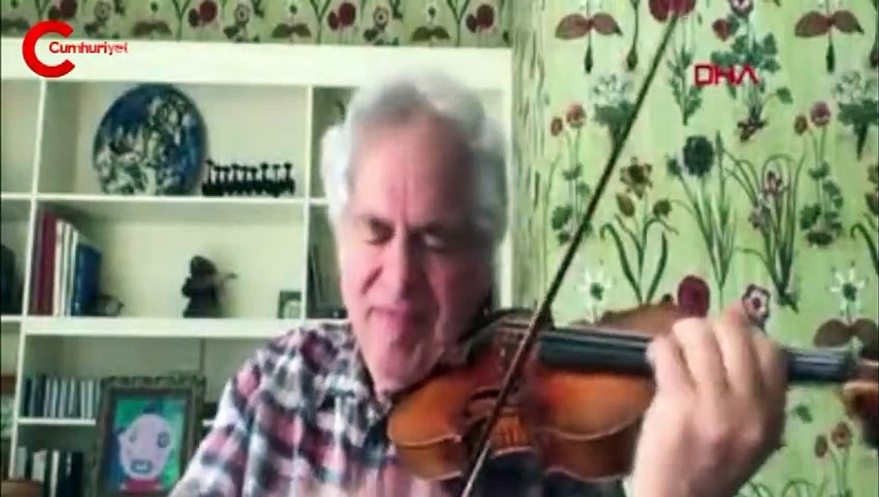 Dünyaca ünlü efsane kemancı Itzhak Perlman'dan karantinada keman dinletisi