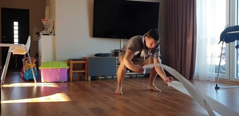 Faites votre sport avec du PQ en confinement !