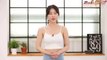 Female yoga trainer at home- yoga exercises - Yoga Stretch for Sore Muscles - Relax your led muscles