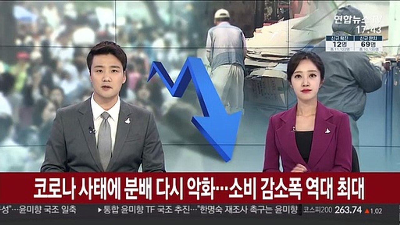 코로나 사태에 분배 다시 악화…소비 감소폭 역대 최대