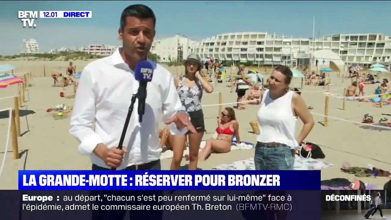 À la Grande-Motte, si vous souhaitez bronzer sur la plage, il faut réserver