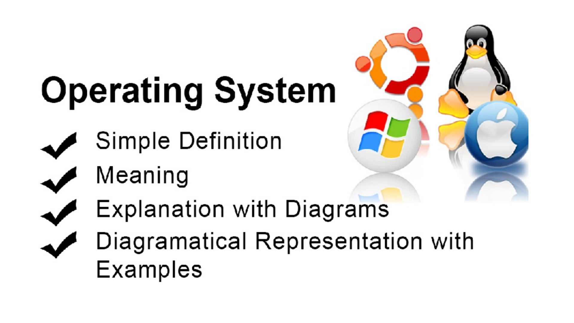 What is Operating System // diagramatically representation its meaning and  concepts // os - video Dailymotion