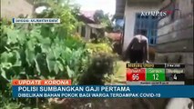 Polisi Ini Sumbangkan Gaji Pertama Untuk Terdampak Corona di Perbatasan Indonesia-Malaysia