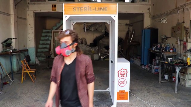 3 genç koronavirüse karşı dezenfeksiyon kabini üretti - TEKİRDAĞ