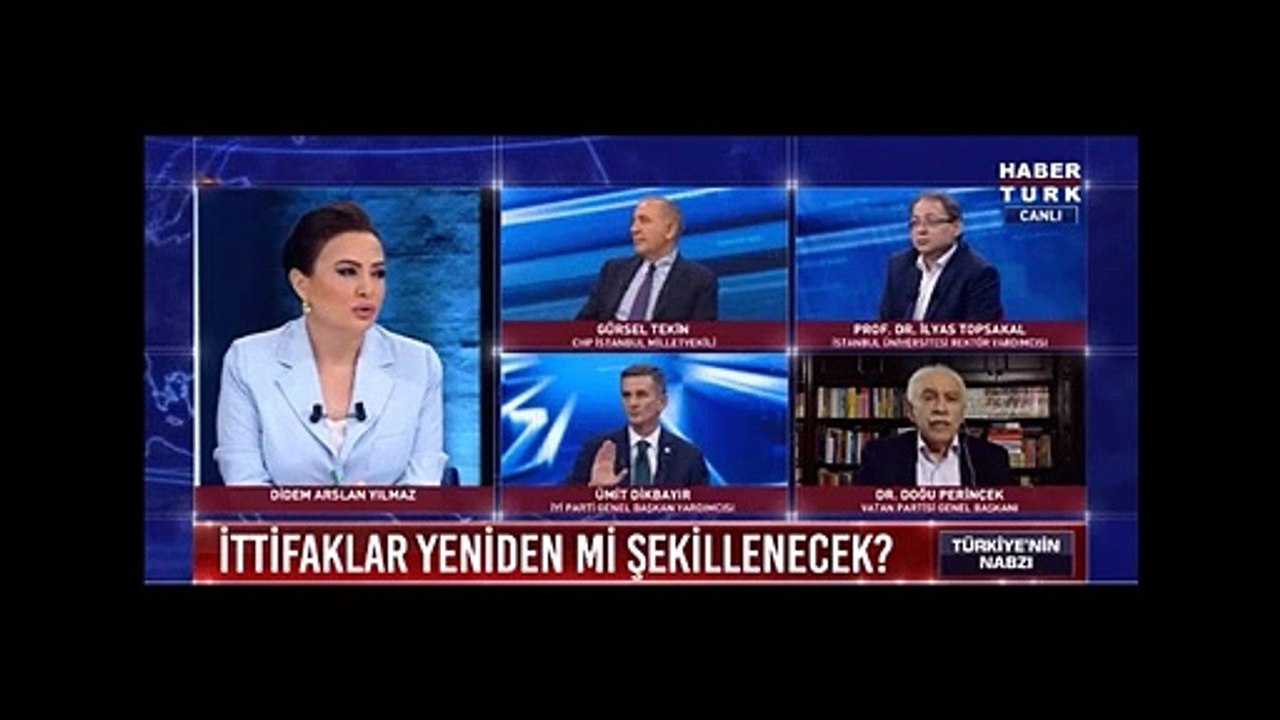 Doğu Perinçek'e canlı yayında Öcalan ile fotoğrafları gösterilince ortalık karıştı!