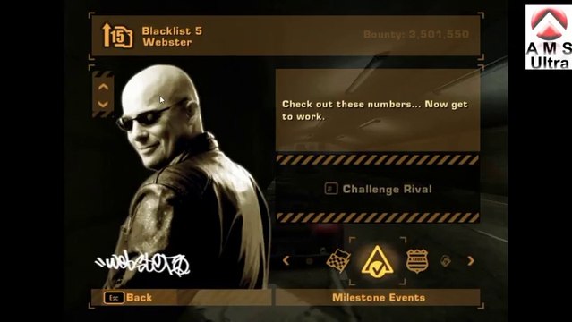 NFS: Need For Speed Most Wanted (2005) Blacklist #5 Webster
