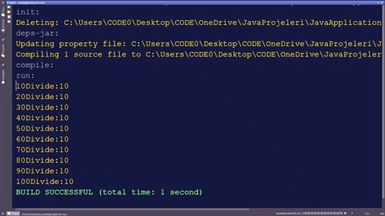 Java for loop repeat divide process easy