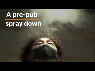 New normal? Japanese pub disinfects customers with spray machine