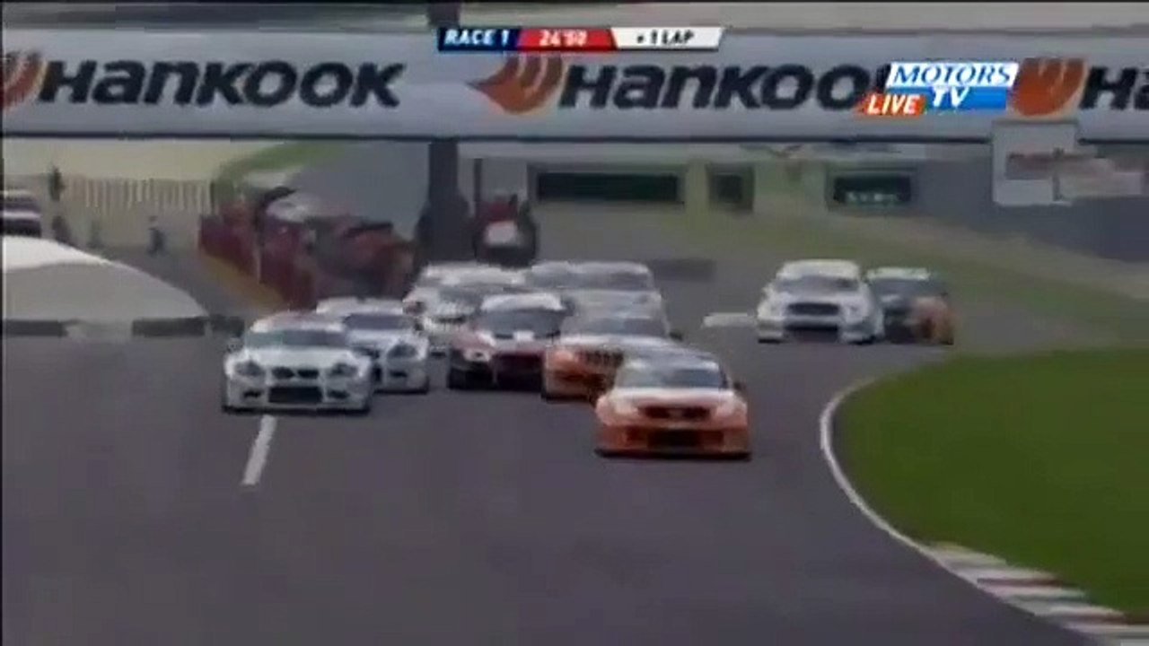 Superstars International 2012 Mugello Start Crash