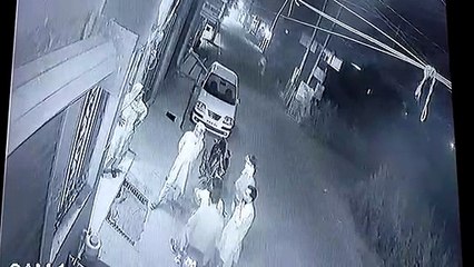 शिव सेना के पूर्व जिला प्रमुख की हत्या का सीसीटीवी फुटेज सामने आया