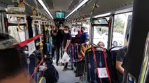Toplu taşıma araçlarında ve taksilerde Kovid-19 kuralları denetlendi - İSTANBUL