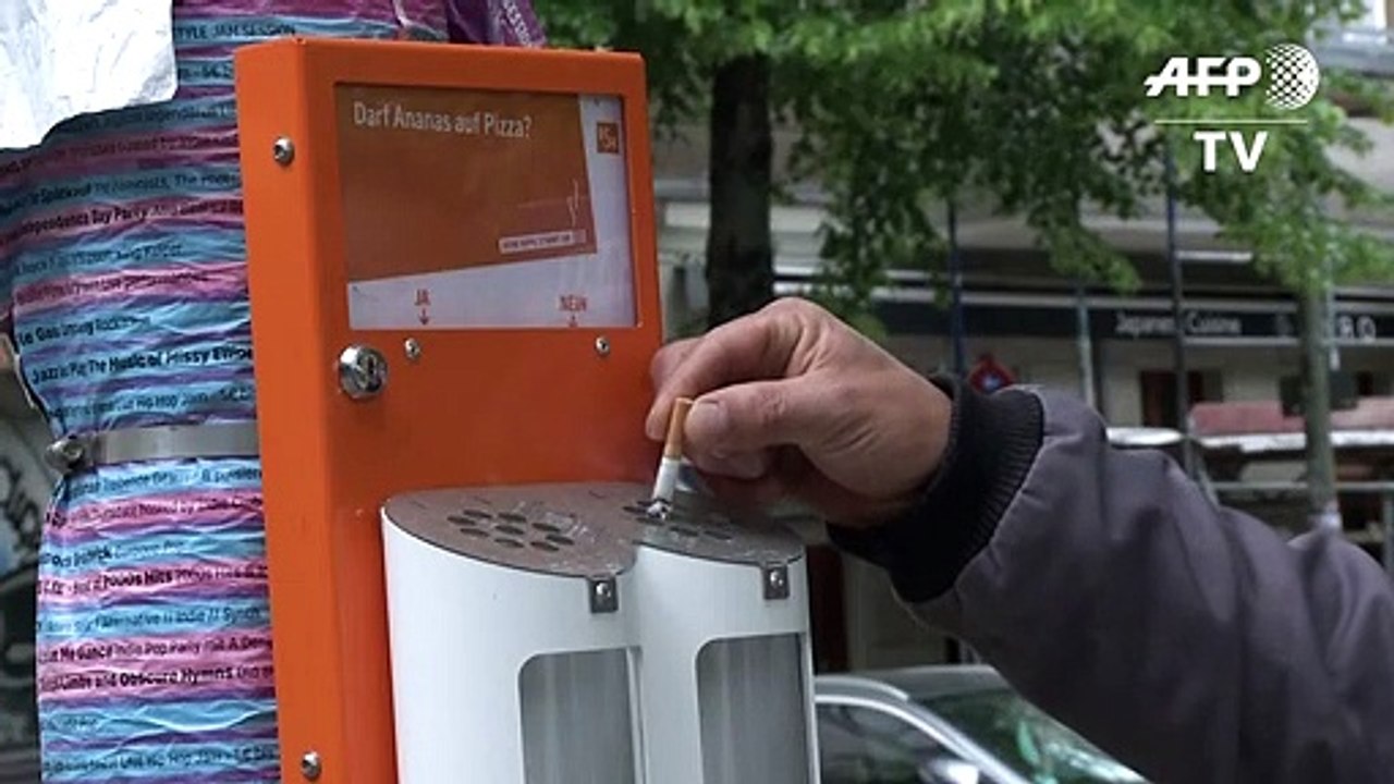 Abstimmung per Zigarettenkippe