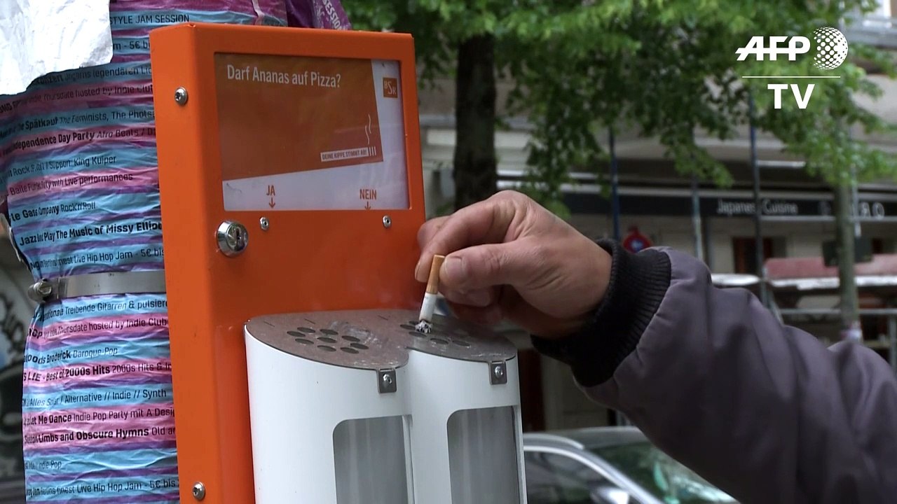 Abstimmung per zigarettenkippe