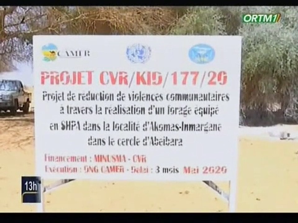 ORTM / Infrastitures - Lancement des travaux de réalisation d’un forage équipé en SHPA dans la localité d’Akomas-Inmargane dans le cercle Abeibara