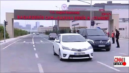 Cumhurbaşkanı Erdoğan makam aracında maske taktı