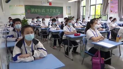 Vuelta al cole en Wuhan