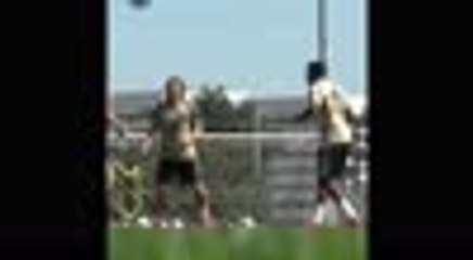 La Liga - Les joueurs du Real Madrid font le show à l'entraînement