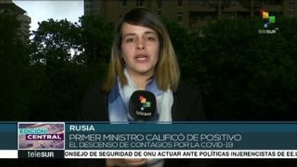 Premier ruso califica de positivo leve descenso en casos de COVID-19