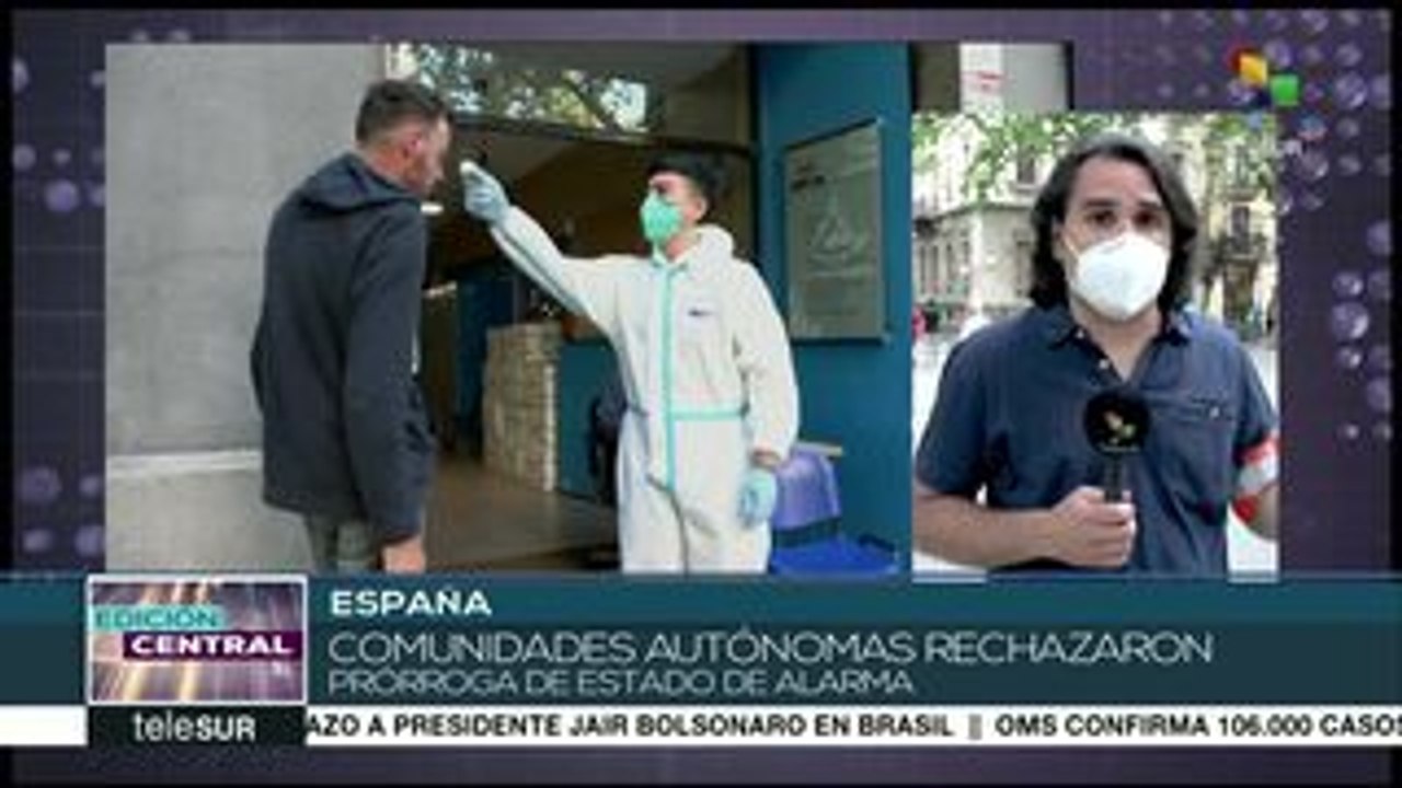España: comunidades autónomas rechazan prórroga de estado de alarma