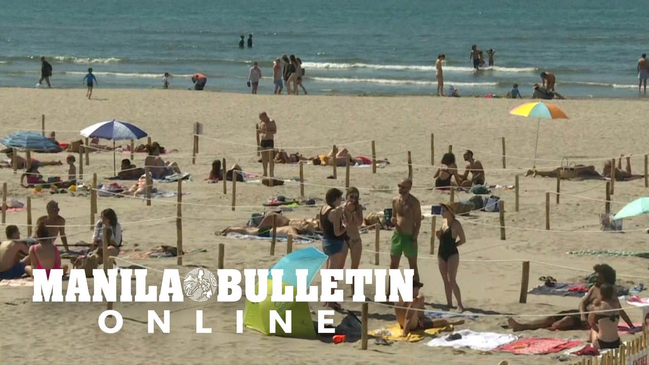 Beach lovers flock to La Grande-Motte in the south of France after restrictions lifted