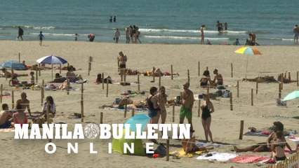 Beach lovers flock to La Grande-Motte in the south of France after restrictions lifted