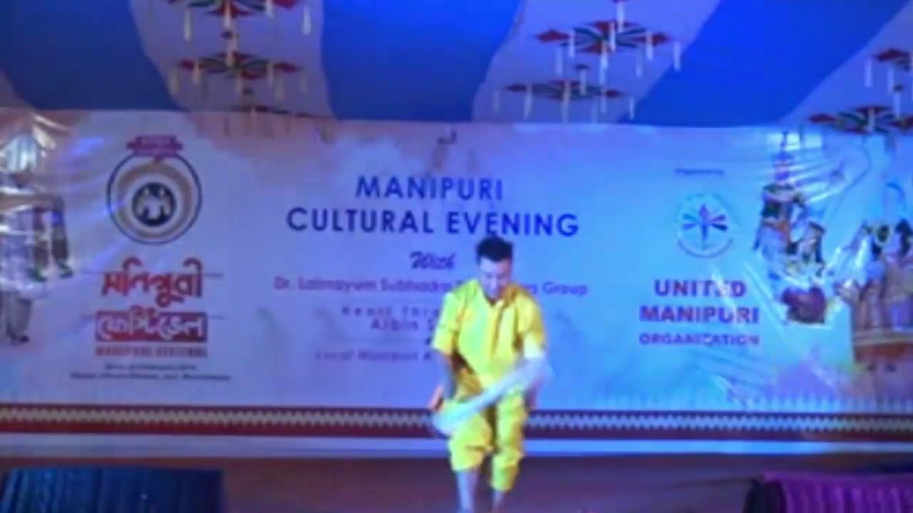 Manipuri Festival 2019।Cultural Program in Chuto Dhamai। Manipuri stick dance.