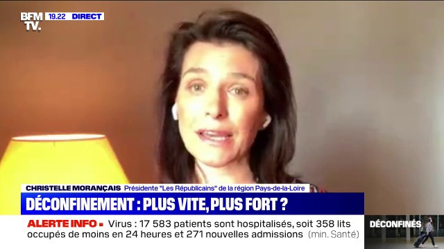 Christelle Morançais (LR) appelle à un déconfinement accéléré pour les régions qui sont vertes