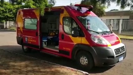 Homem é socorrido no Bairro Maria Luíza ao sofrer queda de quatro metros