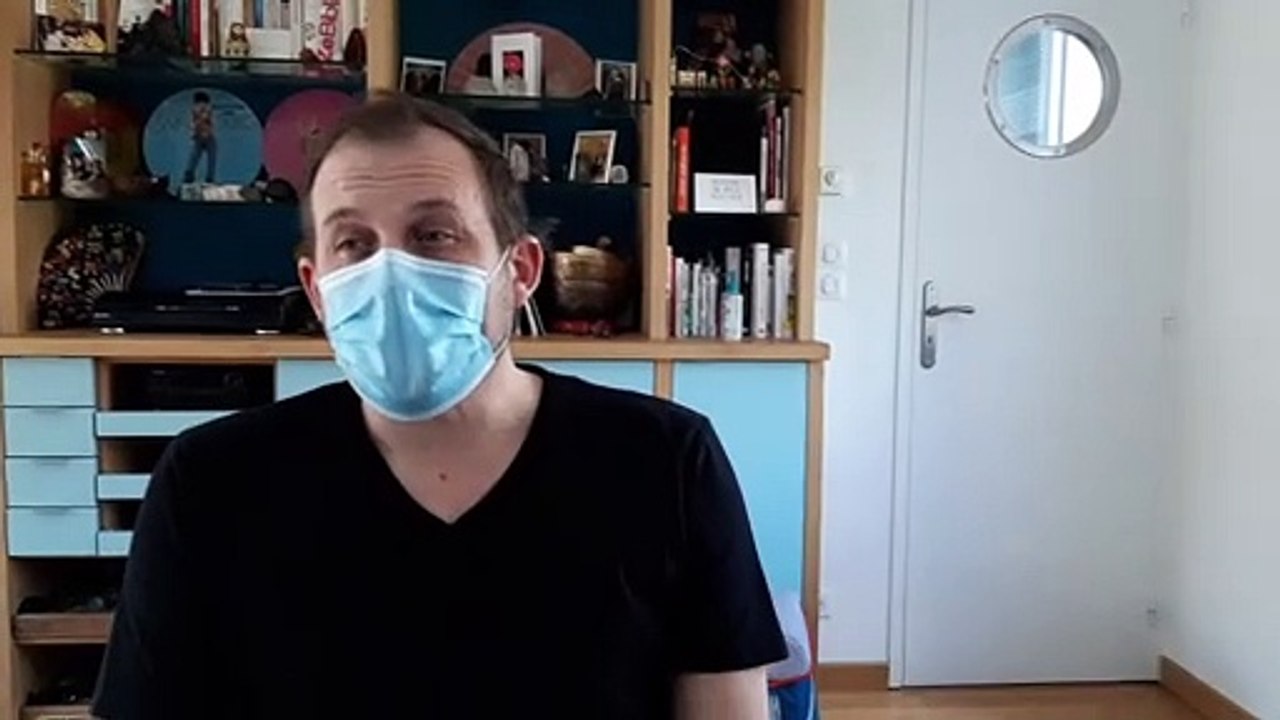 Dominique Lemaire, habitant d'Arcueil dans le Val-de-Marne, touché par le Covid-19 en mars 2020