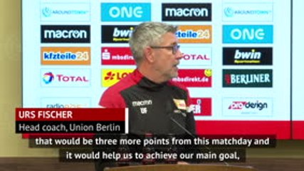 Скачать видео: Avoiding relegation is more important than Berlin derby success - Fischer