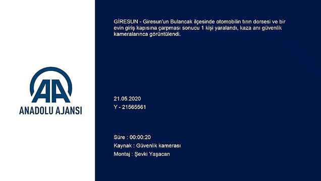 Otomobilin tırın dorsesine arkadan çarparak savrulduğu kaza kameraya yansıdı - GİRESUN