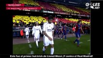 Este fue el primer hat-trick de Lionel Messi ¡Y contra el Real Madrid!
