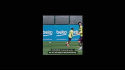 De Jong delighted to be back training with Barcelona