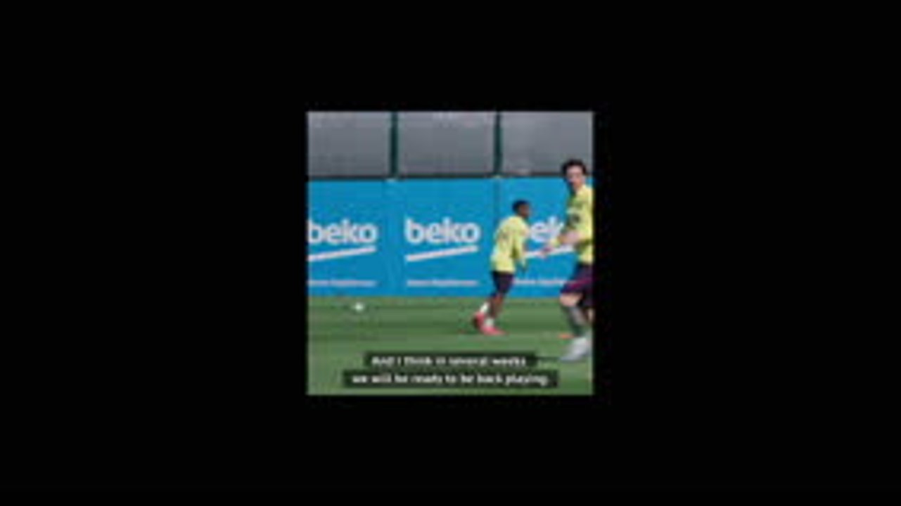 De Jong delighted to be back training with Barcelona