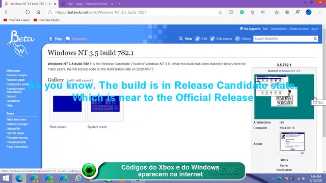 Códigos do Xbox e do Windows aparecem na internet