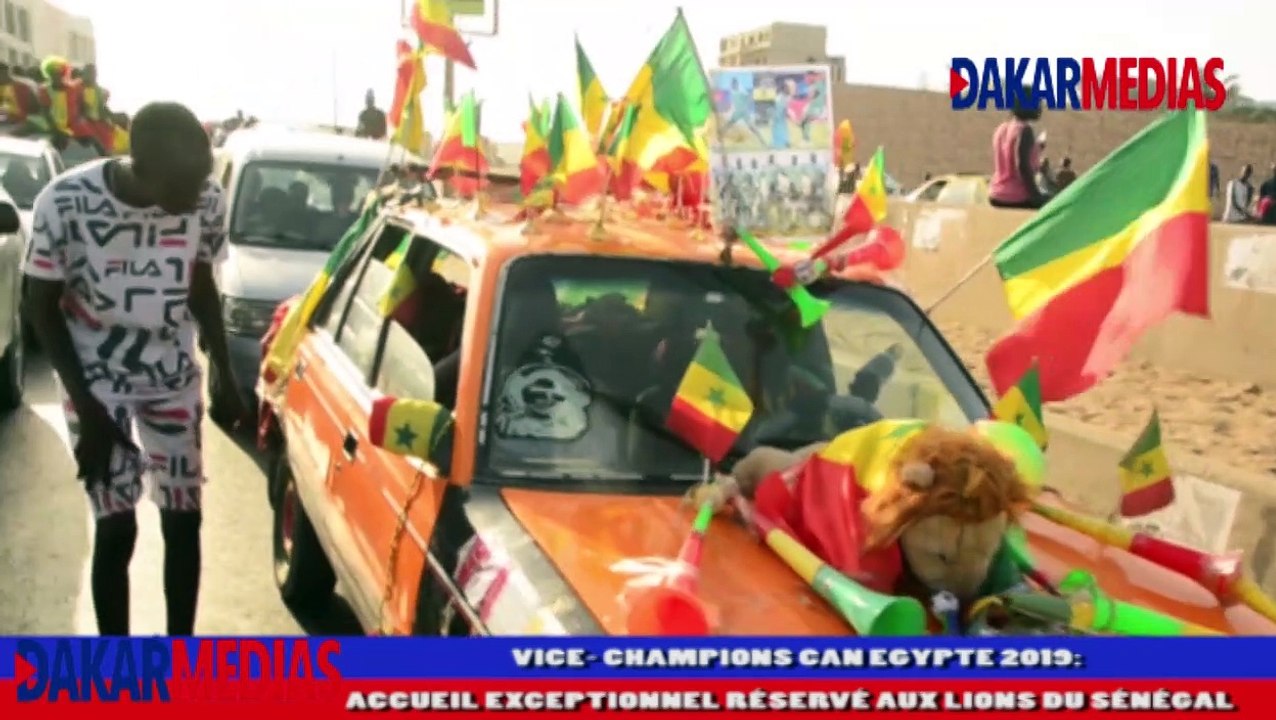 ACCUEIL EXCEPTIONNEL RÉSERVÉ AUX LIONS DU SÉNÉGAL VICE CHAMPIONS D'AFRIQUE A LA CAN EGYPTE 2019