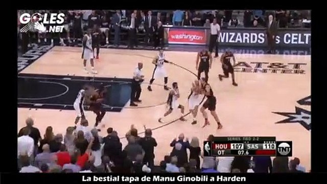 La bestial tapa de Manu Ginobili a Harden