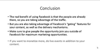 Facebook Monetization Strategies ,  Concluding Thoughts Video - 13