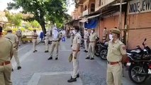 Heavy Police Force in Jaipur Today.