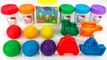 Learn Colors with Play Doh  Transportations Toys Car Train Helicopter Drum Track Peppa Pig